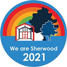 We are Shewrwood 2021 Logo